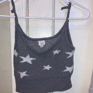 Garage Gray Star Crop Top